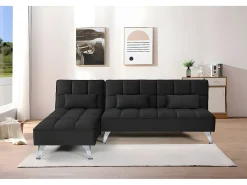 Sofá-Cama Noelia XL Chaise Longue 234cm Cinza