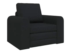 Sofá-Cama Preto 98 x 71 x 83 cm tecido