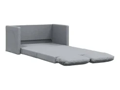 Sofá-cama sem pés 112x174x55 cm tecido cinzento-claro PT512432