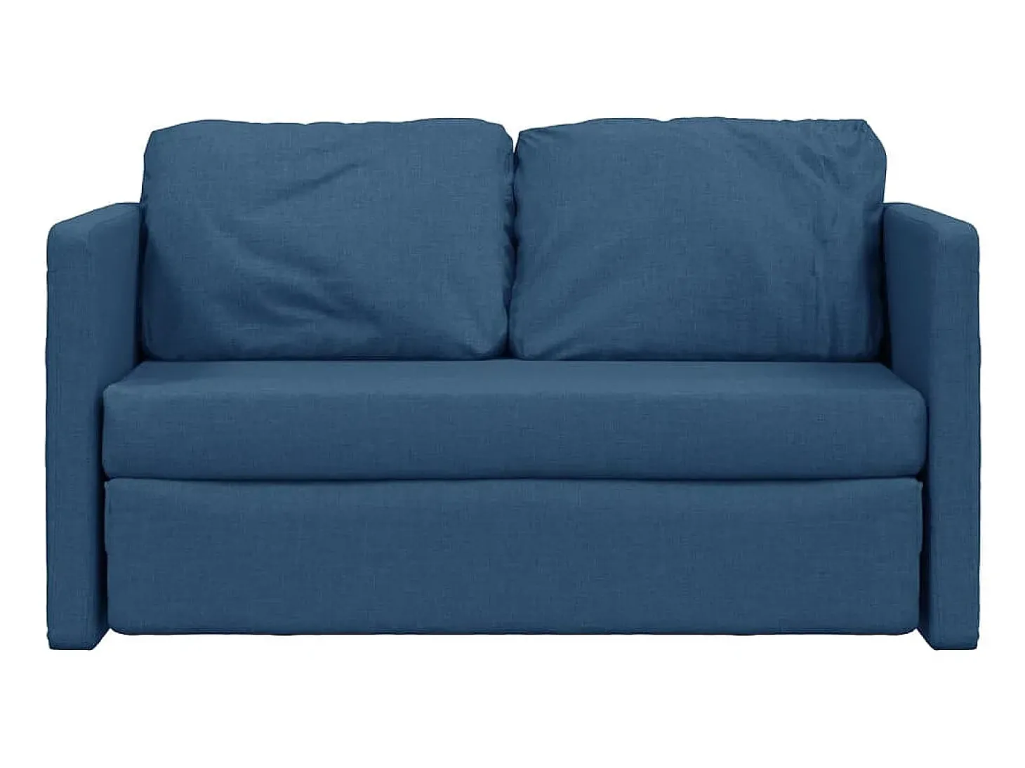 Sofá-cama sem pés 112x174x55 cm tecido azul PT948400