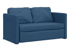 Sofá-cama sem pés 112x174x55 cm tecido azul PT948400