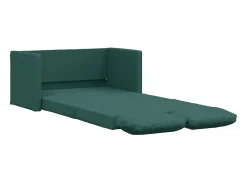 Sofá-cama sem pés 112x174x55 cm tecido verde-escuro PT303652