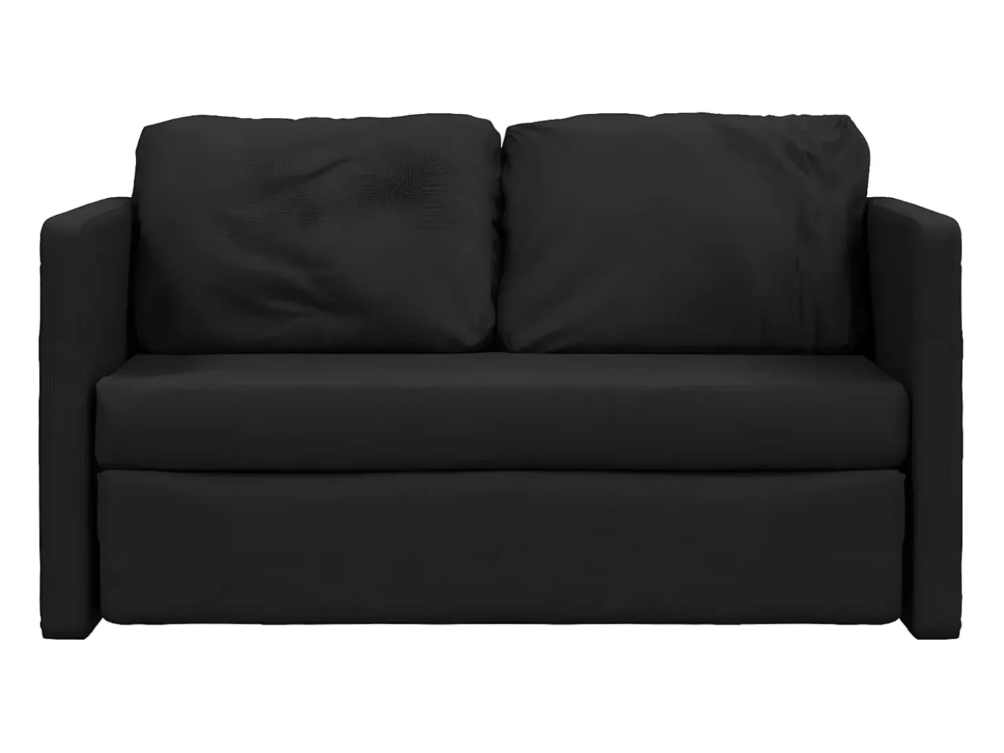 Sofá-cama sem pés 112x174x55 cm tecido preto PT877703