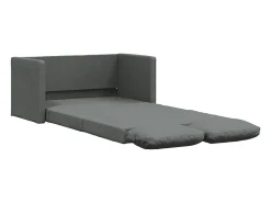 Sofá-cama sem pés 112x174x55 cm tecido cinzento-escuro PT894353