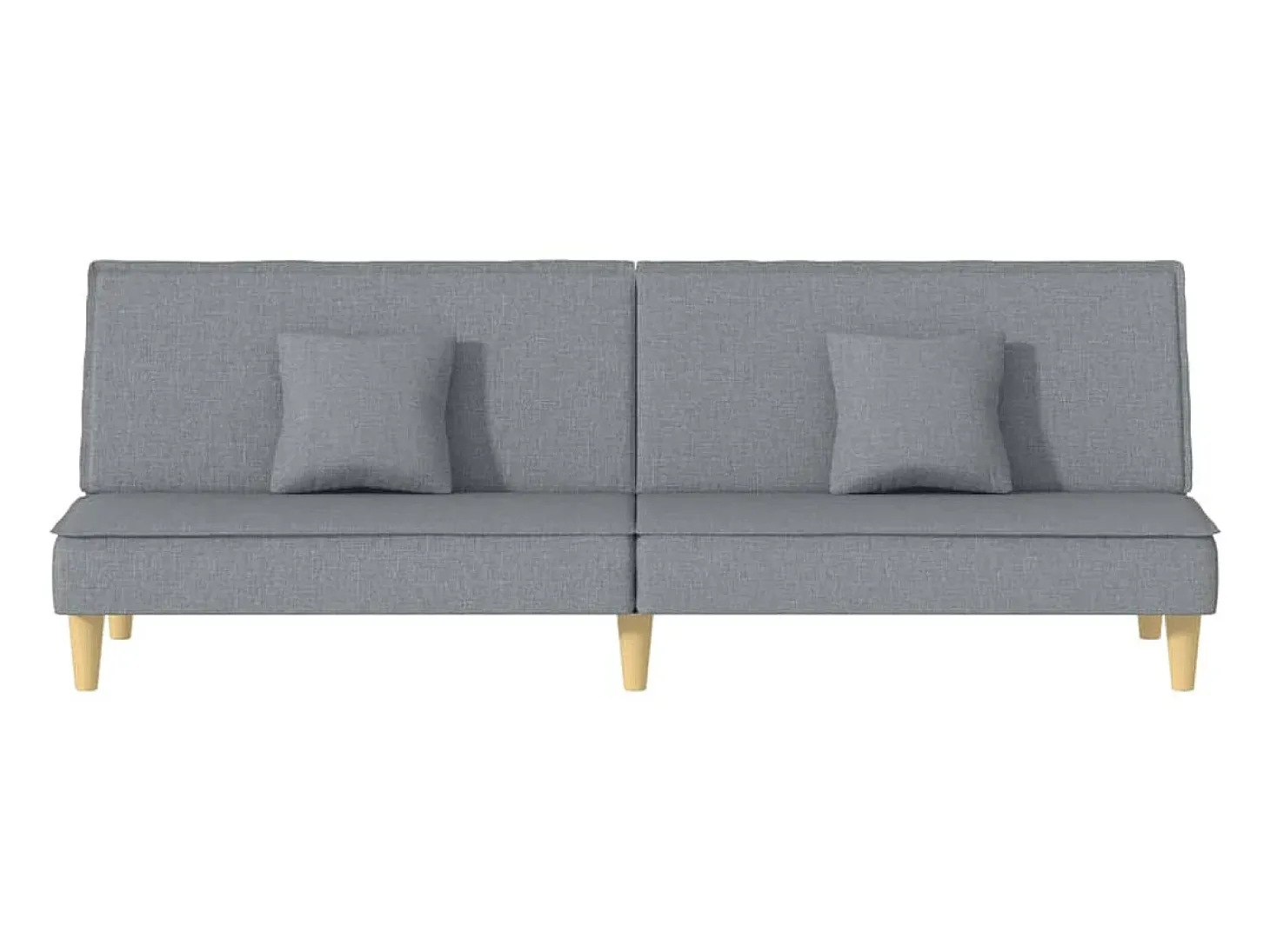 Sofá-cama tecido cinzento-claro PT151635
