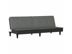 Sofá-cama tecido cinzento-escuro PT272184