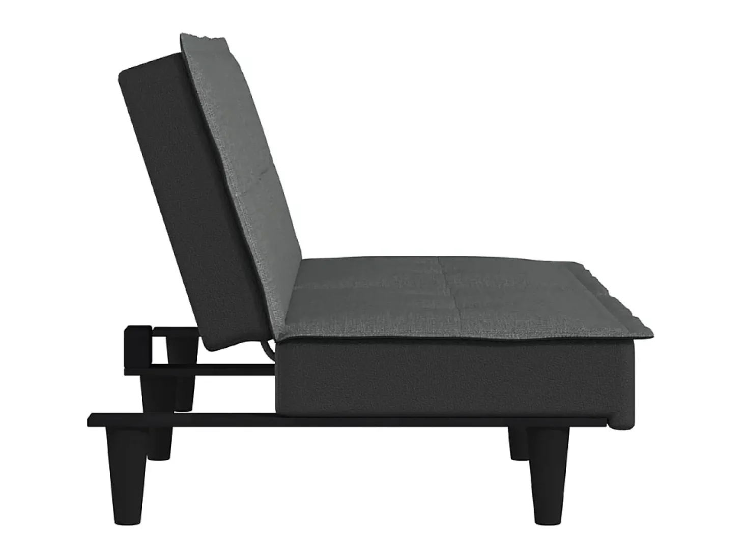 Sofá-cama tecido cinzento-escuro PT272184