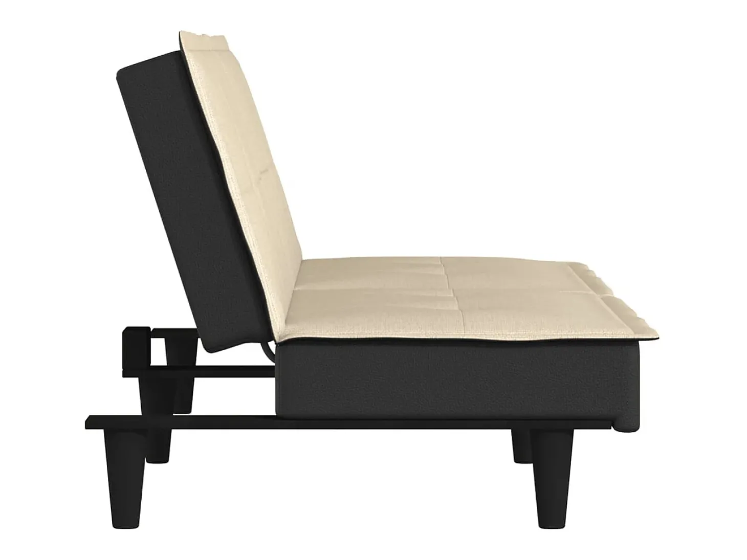 Sofá-cama tecido creme