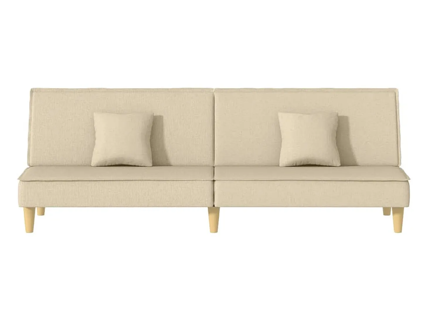 Sofá-cama tecido creme PT912584