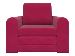 Sofá-Cama Vinho Vermelho 98 x 71 x 83 cm Veludo