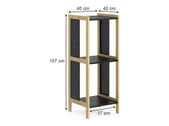Standregal preto 40x40x107 elvia