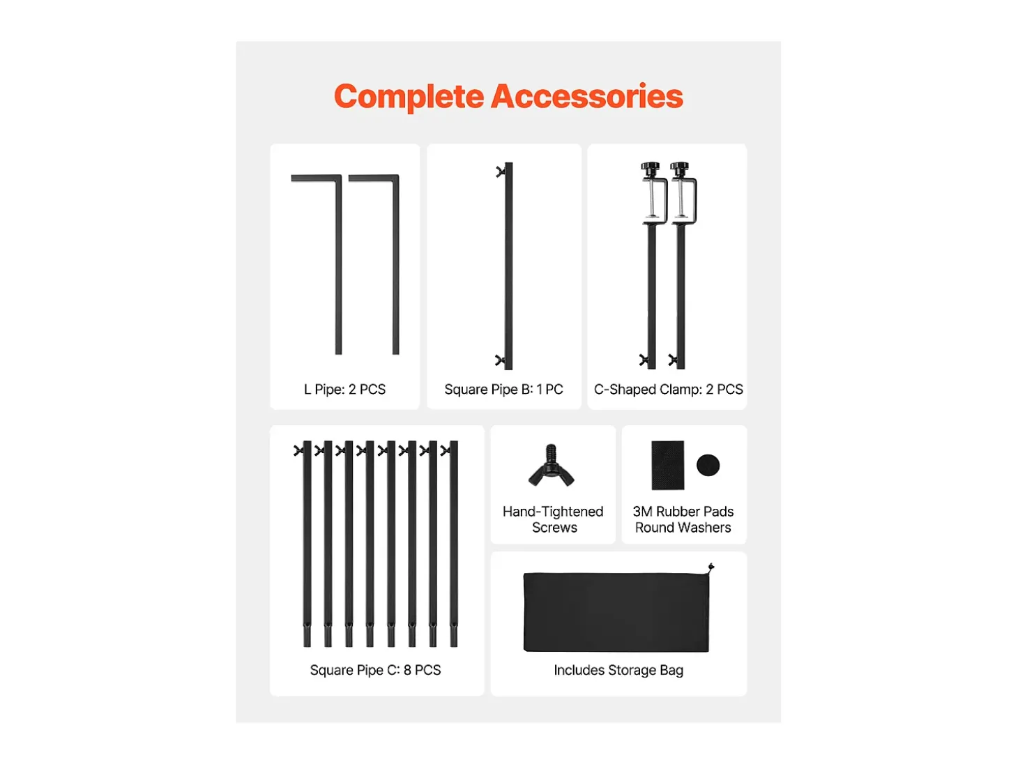 Suporte de Haste de Mesa SucceBuy com Pinças, Suporte de Arco de Mesa, Altura Ajustável 33-107 cm Comprimento Ajustável 71.1-249 cm, Quadro de Arco de Metal