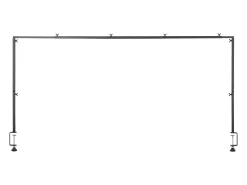 Suporte de Haste de Mesa SucceBuy com Pinças, Suporte de Arco de Mesa, Altura Ajustável 33-107 cm Comprimento Ajustável 71.1-249 cm, Quadro de Arco de Metal