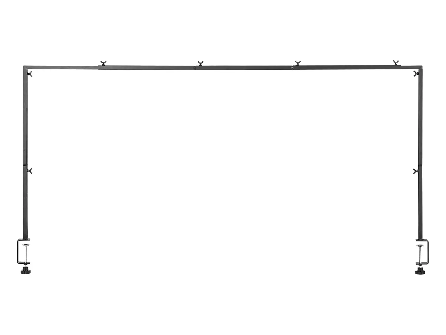 Suporte de Haste de Mesa SucceBuy com Pinças, Suporte de Arco de Mesa, Altura Ajustável 33-107 cm Comprimento Ajustável 71.1-249 cm, Quadro de Arco de Metal