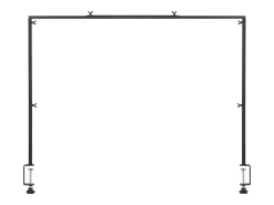 Suporte de Haste de Mesa SucceBuy com Pinças, Suporte de Arco de Mesa, Altura Ajustável 33-107 cm Comprimento Ajustável 71.1-249 cm, Quadro de Arco de Metal