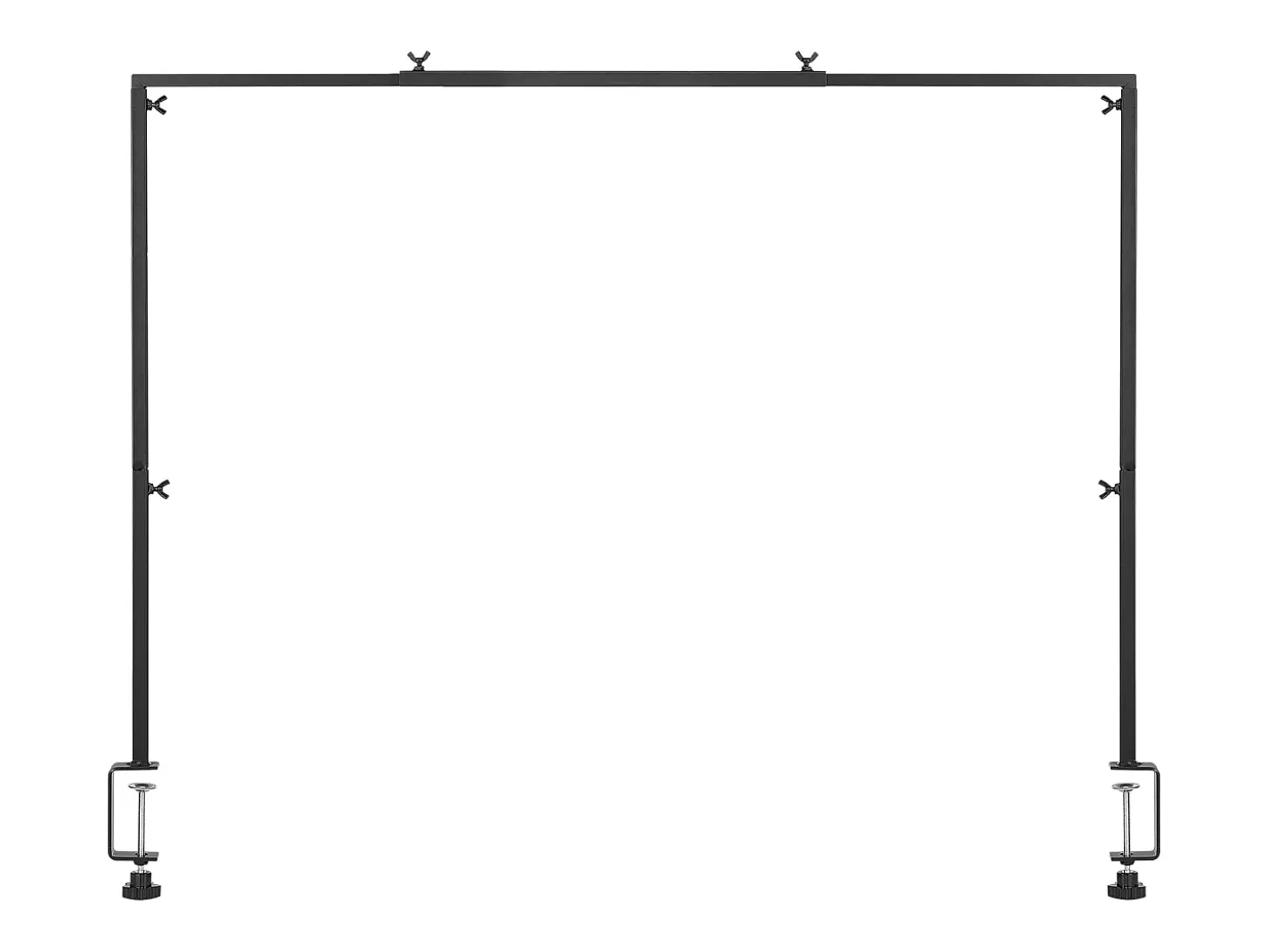 Suporte de Haste de Mesa SucceBuy com Pinças, Suporte de Arco de Mesa, Altura Ajustável 33-107 cm Comprimento Ajustável 71.1-249 cm, Quadro de Arco de Metal