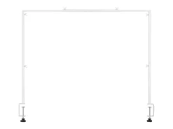 Suporte de Haste de Mesa SucceBuy com Pinças, Suporte de Arco de Mesa, Altura Ajustável 33-106.7 cm Comprimento Ajustável 71.1-249 cm, Quadro de Arco de Metal