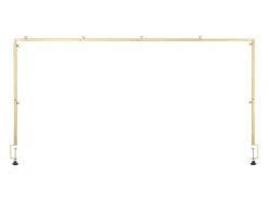 Suporte de Haste de Mesa SucceBuy com Pinças, Suporte de Arco de Mesa, Altura Ajustável 33-107 cm Comprimento Ajustável 71.12-249 cm, Quadro de Arco de Metal