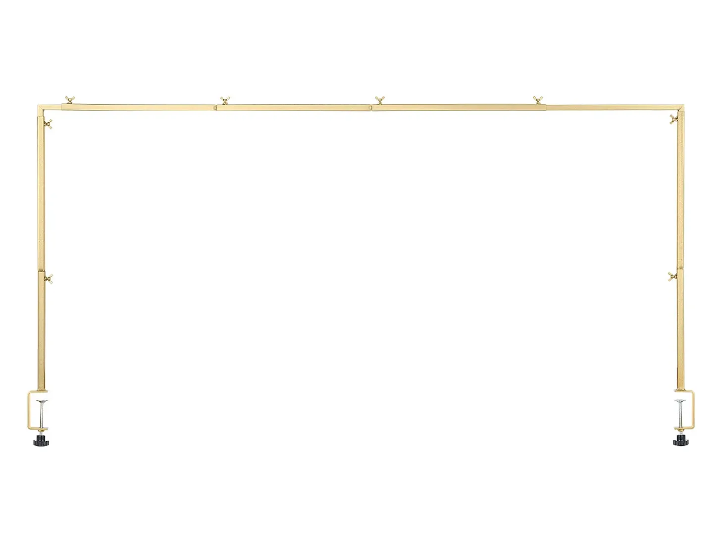Suporte de Haste de Mesa SucceBuy com Pinças, Suporte de Arco de Mesa, Altura Ajustável 33-107 cm Comprimento Ajustável 71.12-249 cm, Quadro de Arco de Metal