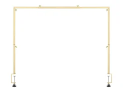 Suporte de Haste de Mesa SucceBuy com Pinças, Suporte de Arco de Mesa, Altura Ajustável 33-107 cm Comprimento Ajustável 71.12-249 cm, Quadro de Arco de Metal