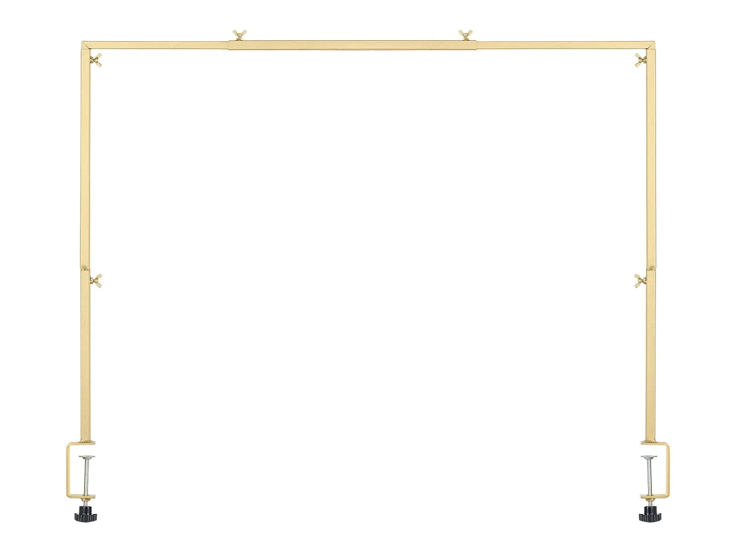 Suporte de Haste de Mesa SucceBuy com Pinças, Suporte de Arco de Mesa, Altura Ajustável 33-107 cm Comprimento Ajustável 71.12-249 cm, Quadro de Arco de Metal