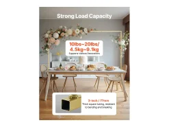 Suporte de Haste de Mesa SucceBuy com Pinças, Suporte de Arco de Mesa, Altura Ajustável 33-107 cm Comprimento Ajustável 71.12-249 cm, Quadro de Arco de Metal