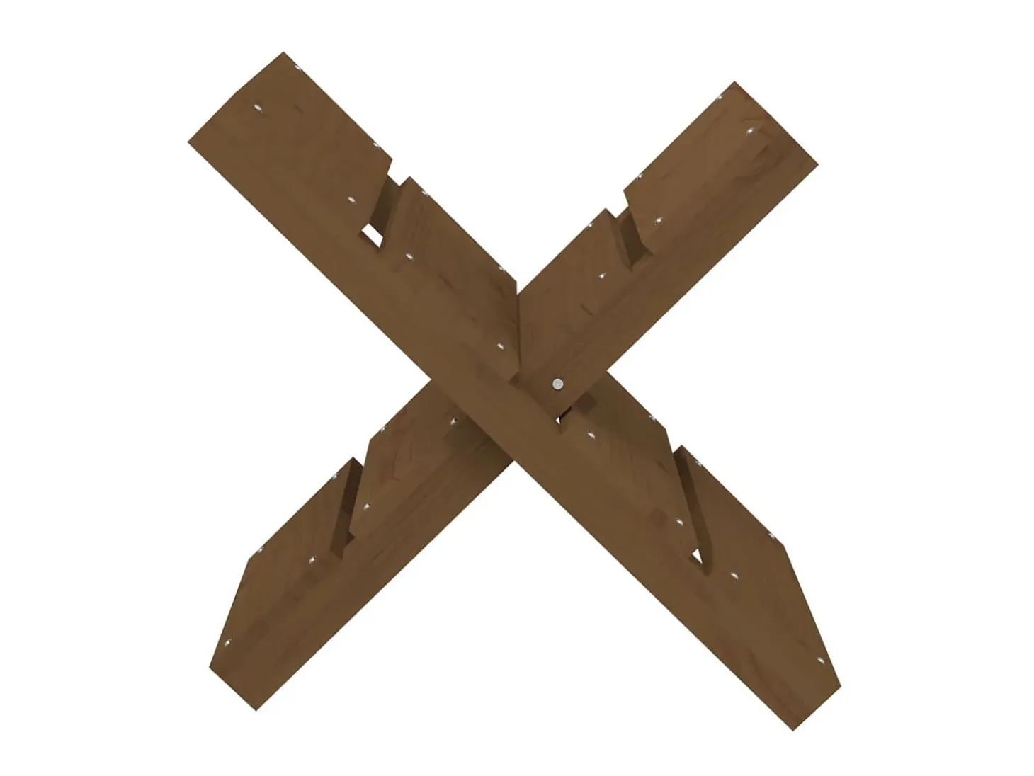 Suporte de lenha 47x39,5x48 cm pinho maciço castanho mel PT822343