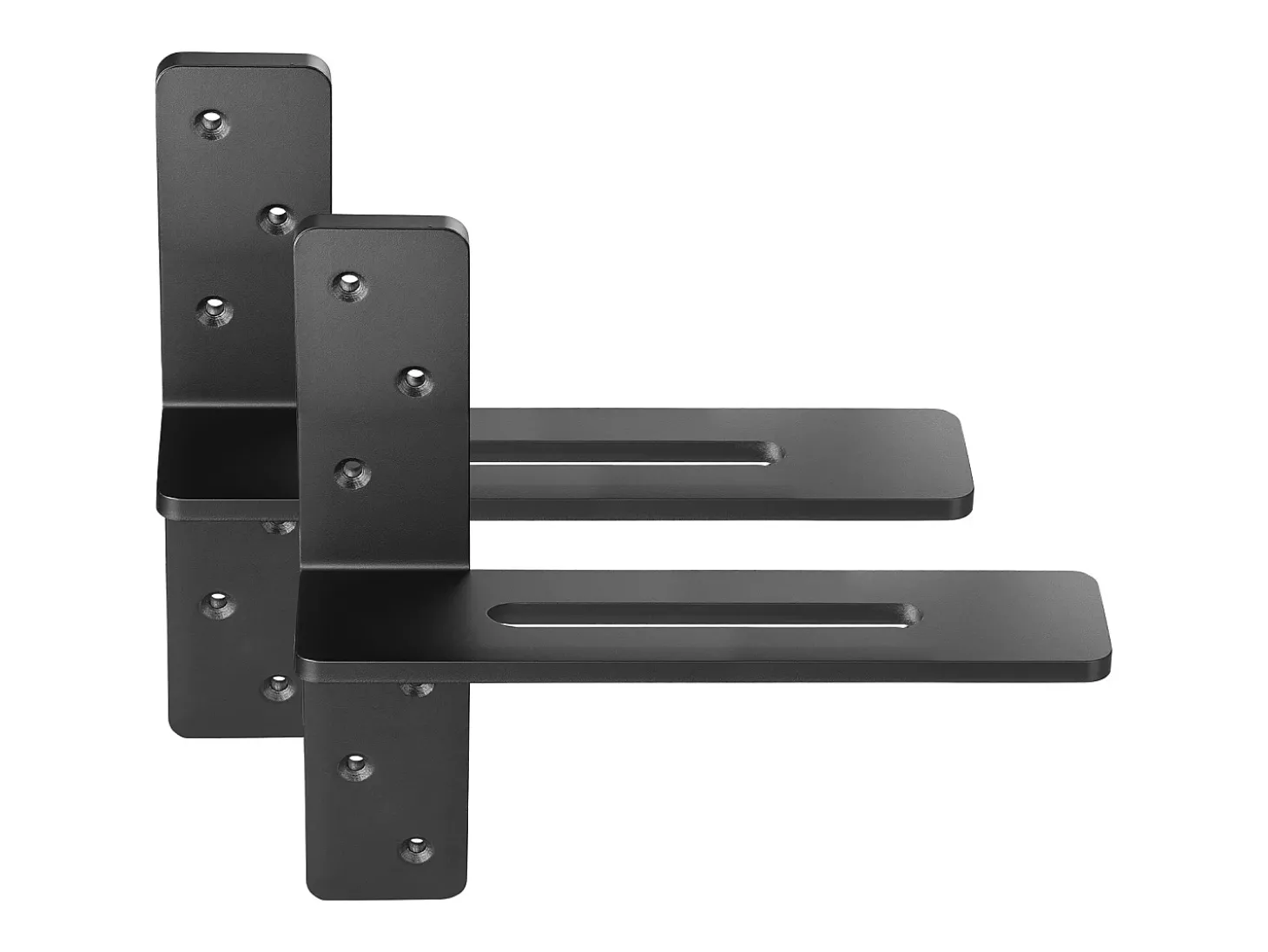 Suporte de Prateleira Flutuante SucceBuy, 30.48x7.35x30.48 cm, Suportes de Parede Invisíveis em T Resistentes, Conjunto de 2, Capacidade de Carga 90 kg