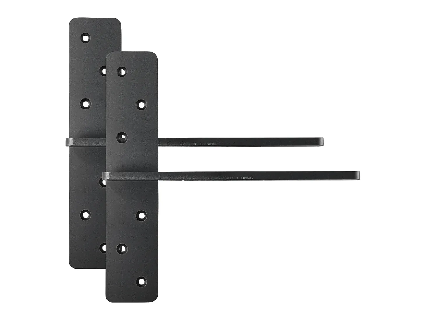 Suporte de Prateleira Flutuante SucceBuy, 30.48x7.35x30.48 cm, Suportes de Parede Invisíveis em T Resistentes, Conjunto de 2, Capacidade de Carga 90 kg
