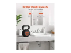 Suporte de Prateleira Flutuante SucceBuy, 30.48x7.35x30.48 cm, Suportes de Parede Invisíveis em T Resistentes, Conjunto de 2, Capacidade de Carga 90 kg