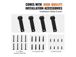 Suporte de Prateleira SucceBuy, 41 x 15 cm, 4 Peças, em Forma de L, Resistente e com Alta Capacidade de Carga