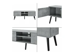 Suporte de TV de design com suporte para TV de 120 cm efeito concreto preto 03_0005863