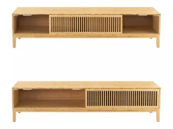 Suporte de TV em bambu 160 x 40 x 38 cm cor natural 03_0007873