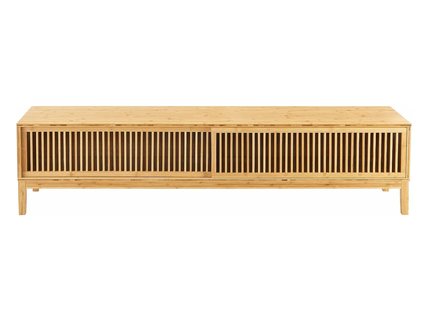 Suporte de TV em bambu 140 x 40 x 38 cm cor natural 03_0007872