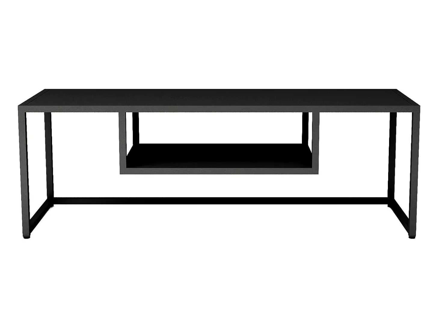 Suporte de TV industrial atemporal 120 x 40 x 40 cm preto 03_0007763