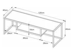 Suporte de TV industrial atemporal 120 x 40 x 40 cm preto 03_0007763