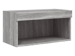 Suporte de TV multimídia prateleira de TV buffet de TV sala de jantar sala de estar quarto com LED 8 peças Sonoma Engineered Wood cinza 02_0029483