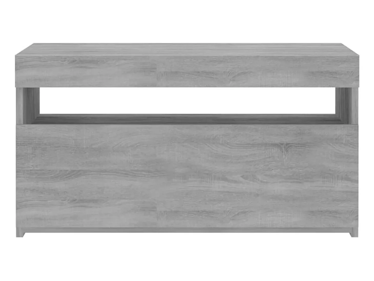 Suporte de TV multimídia prateleira de TV aparador armário de TV sala de jantar sala de estar quarto com luzes LED Sonoma 75 x 35 x 40 cm cinza 02_0026828