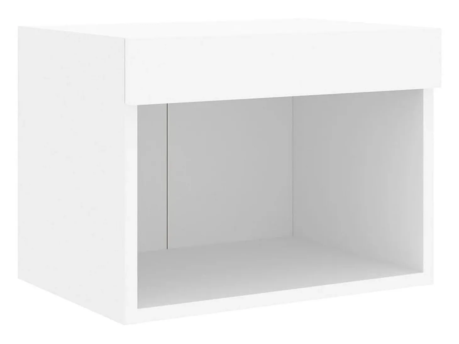 Suporte de TV multimídia prateleira de TV buffet de TV sala de jantar sala de estar quarto com LED 5 peças madeira projetada branco 02_0029379