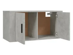 Suporte de TV multimídia prateleira de TV aparador de TV montado na parede adequado para sala de jantar sala de estar quarto 80 x 34,5 x 40 cm cinza 02_0027805