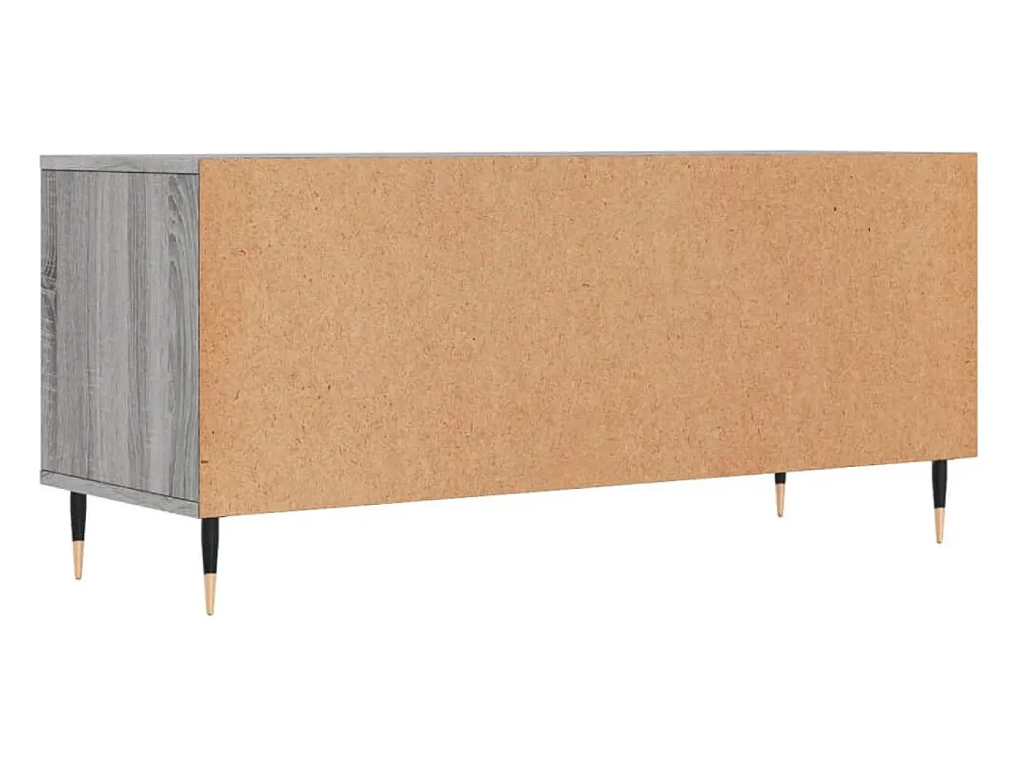 Suporte de TV multimídia prateleira de TV buffet de TV sala de jantar sala de estar quarto sonoma 100 x 345 x 445 cm madeira projetada cinza 02_0028325