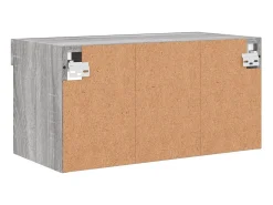 Suporte de TV multimídia prateleira de TV aparador armário de TV sala de jantar sala de estar quarto com luzes LED Sonoma 60 x 30 x 30 cm cinza 02_0026826