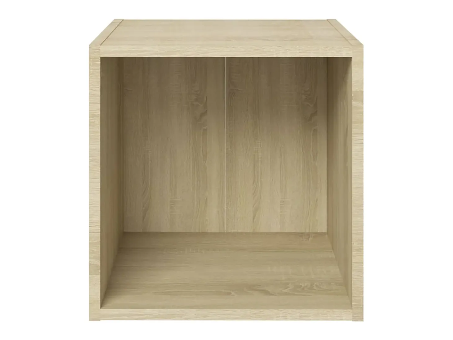 Suporte de TV multimídia prateleira de TV aparador de TV sala de jantar sala de estar quarto carvalho Sonoma 37 x 35 x 37 cm madeira de engenharia marrom 02_0027525