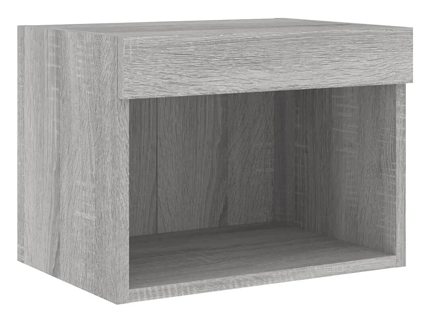 Suporte de TV multimídia prateleira de TV buffet de TV sala de jantar sala de estar quarto com LED 8 peças Sonoma Engineered Wood cinza 02_0029484