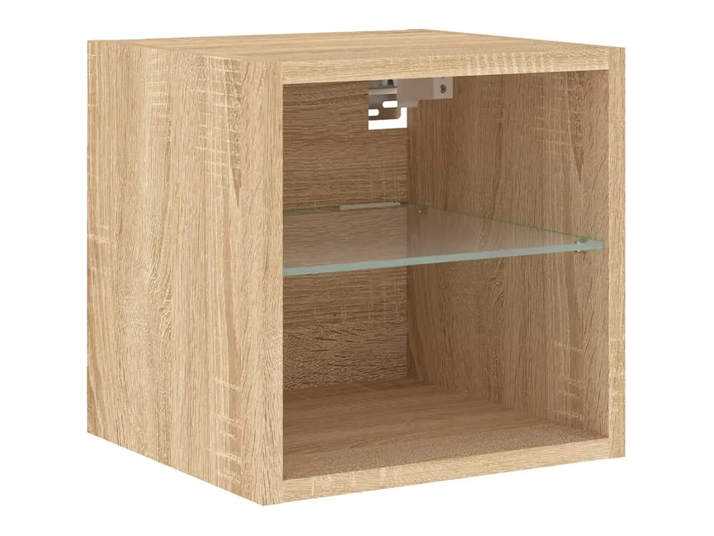 Suporte de TV multimídia prateleira de TV buffet de TV sala de jantar sala de estar quarto com LED 8 peças carvalho Sonoma madeira projetada marrom 02_0029482