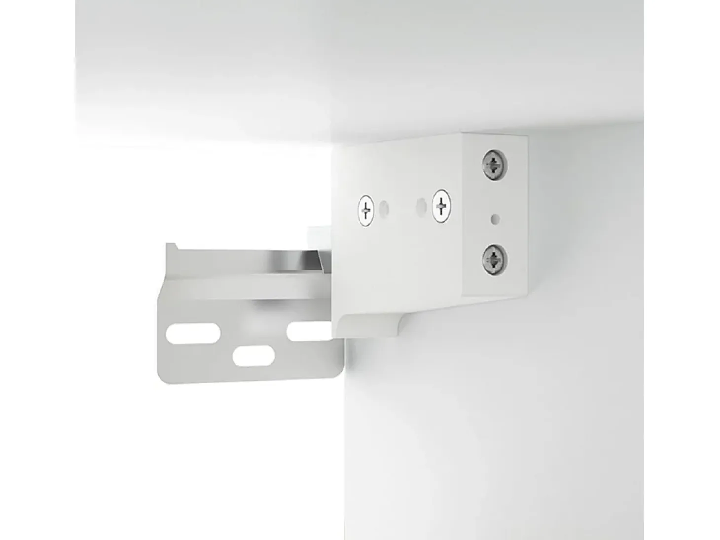 Suporte de TV multimídia prateleira de TV armário de TV aparador de TV sala de jantar sala de estar quarto montado na parede 80 x 34,5 x 40 cm branco 02_0027804