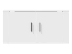 Suporte de TV multimídia prateleira de TV armário de TV aparador de TV sala de jantar sala de estar quarto montado na parede 80 x 34,5 x 40 cm branco 02_0027804