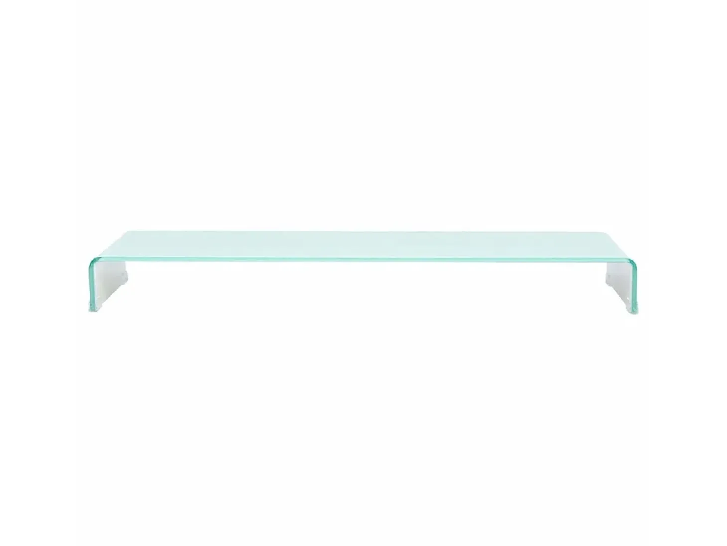 Suporte de TV/aparador/monitor de design prático para TV de vidro branco de 120 cm 2502225