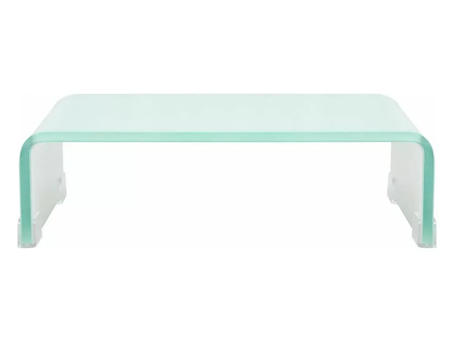 Suporte de TV/aparador/montagem para monitor de design prático para TV de vidro branco de 40 cm 2502227