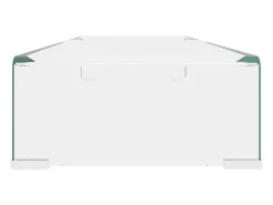 Suporte de TV/monitores em vidro transparente 90x30x13 cm PT255757